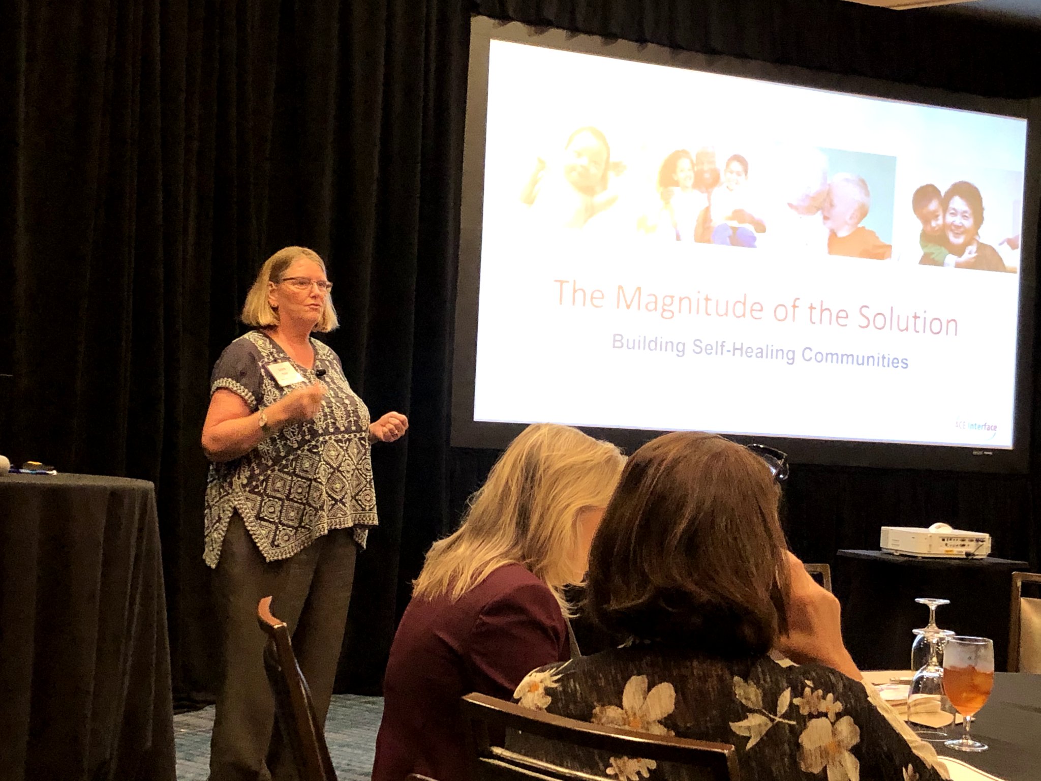 Laura Porter leads the Self-Healing Communities workshop. Photo courtesy of Linda Manaugh. 